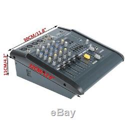 Pro 4 Canaux Powered Puissance Mixer Mixage Amplificateur Reverb 16dsp Avec Usb