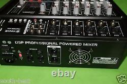 Pro 6 Way 800w Amplificateur Puissance Mélangeur Console Mixeur 16dsp 48v Usb