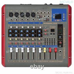 Pro 7 Canaux Power Mixer 1200 Watts Amplificateur Microphone Console De Mixage Dsp Eq