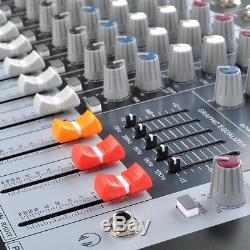 Pro Amplificateur Mélangeur De Puissance De Studio De Canaux Audio Actionné 10 Avec Préamplis De Micro