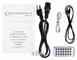 Pro Technique Rx45bt Home Cinéma Récepteur 1000w Amplificateur Bluetooth Usb + Télécommande