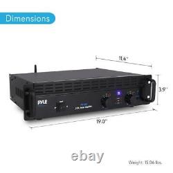 Pyle Pta1000 Rack Mount 1000w Professional Pa Dj Power Amplificateur Bluetooth Amplificateur