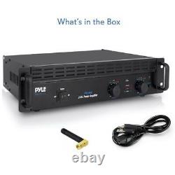 Pyle Pta1000 Rack Mount 1000w Professional Pa Dj Power Amplificateur Bluetooth Amplificateur