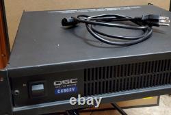 QSC CX602V Amplificateur de puissance professionnel 2 canaux 400 W/canal testé et nettoyé