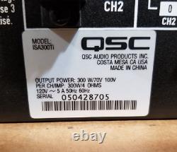 QSC ISA 300Ti Amplificateur de puissance professionnel - Testé avec alimentation électrique.