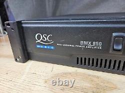 QSC RMX 850 Pro Audio 2 Channel Rack Mount Professional Power Amp VIDEO DEMO <br/>
	 		<br/>
 Traduction en français : 
 <br/> QSC RMX 850 Pro Audio Amplificateur de puissance professionnel en rack 2 canaux VIDÉO DE DÉMONSTRATION