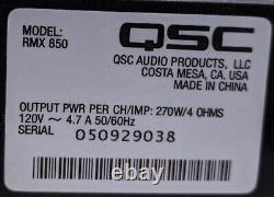 QSC RMX 850 Pro Audio Deux canaux Montage en rack Amplificateur de puissance professionnel Amp #1