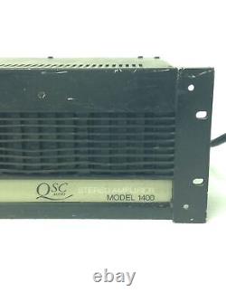 Qsc Audio 1400 Amplificateur D'alimentation Professionnel Avec Oreilles À Piles / Cable Travaillant Gratuitement