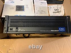 Qsc Audio USA 900 Amplificateur Professionnel 2 Canaux 450w Complet Comme Neuf