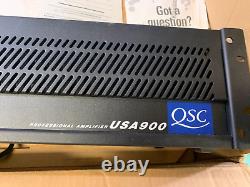 Qsc Audio USA 900 Amplificateur Professionnel 2 Canaux 450w Complet Comme Neuf