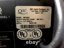 Qsc MX 1500a Amplificateur Stéréo Professionnel 500 Watts @4 Ohms /ch Utilisé Testé