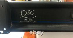 Qsc MX 1500a Amplificateur Stéréo Professionnel 500 Watts @4 Ohms /ch Utilisé Testé