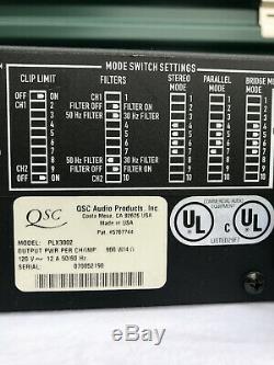 Qsc Plx3002 Pro Amplificateur De Puissance