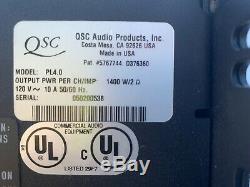Qsc Powerlight 4.0 Pro 2 Ch 4000 Watt Amplificateur De Puissance Pl4.0 900 Wpc @ 8 Ohms