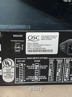 Qsc Rmx 850 Pro Audio Deux Canaux Rack Mount Amplificateur de Puissance Professionnel