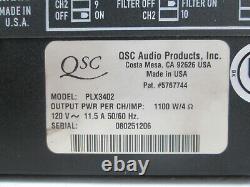 Rackmount Qsc Plx-3402 Professional 2-ch Stéréo Power Amp 700withch @ 8-ohms #370