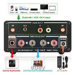 Récepteur D'amplificateur Numérique Hifi Bluetooth 5.0 Amplificateur Audio Stéréo Aptx-hd 130w×2