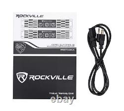 Rockville 3000 Watt Peak / 800w Rms 2 Amplificateur De Puissance De Canal Pro/dj Amp (rpa9)