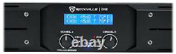 Rockville D12 5000w Peak/1400w RMS Amplificateur de puissance 2 canaux Classe D Pro/DJ