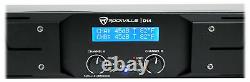 Rockville D14 7000w Peak/2000w Rms 2 Amplificateur De Puissance De Canal Pro/dj Amp+câbles