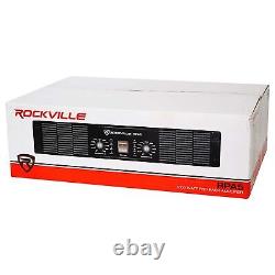 Rockville Rpa5 1000w Pic / 400w Rms (200 X 2) Amplificateur De Puissance De 2 Canaux Pro/d