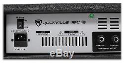 Rockville Rpm45 2400w Amplificateur De Mixage Mixeur Professionnel 4 Canaux, Fx, Phantom