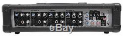 Rockville Rpm45 2400w Powered 4-channel Mixer Pro Amplificateur Mixing, Fx, Phantom