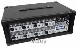 Rockville Rpm85 De Powered 8-ch. Amplificateur Pro Usb Mixing, 5 Bandes Eq, Effets