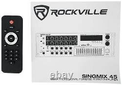 Rockville Singmix Amplificateur De Mélangeur De 45 1000 Watts Avec Bluetooth/usb/echo