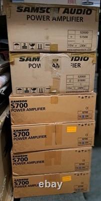 Samson S1500 amplificateur de puissance stéréo professionnel 1500 W (surstock vintage-neuf)
