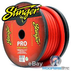 Stinger Spw10tr-50 Pro Calibre 1/0 Ga Awg Rouge Cordon De Terre Pour Alimentation De 50 Pieds