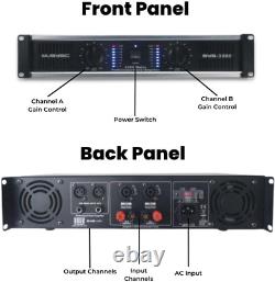 Unleash the Power of Music with MUSYSIC 2-Channel 3200 Watts DJ Professional Po<br/>
<br/>
 Libérez la puissance de la musique avec MUSYSIC 2-Channel 3200 Watts DJ Professional Po