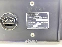 Vintage Crown D150a Amplificateur De Puissance Professionnel À 2 Canaux Noir