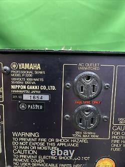 Yamaha P-2200 Série Professionnelle 2 Canaux Amplificateur De Puissance Bon Cond De Travail